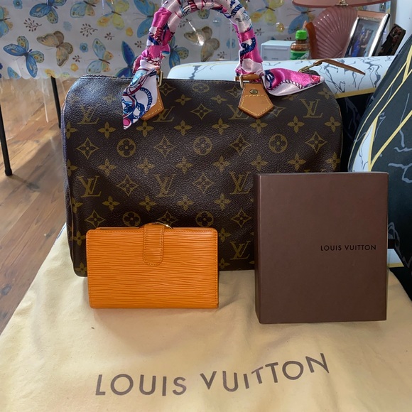 SOLD Speedy 30 Louis Vuitton with matching wallet. - Picture 1 of 8
